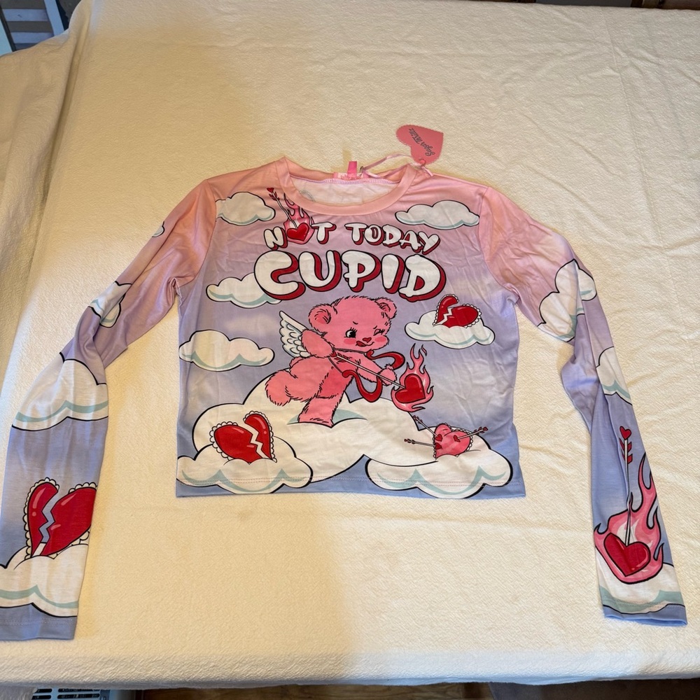 ♥️ Sugar Thrillz Heart on Fire Valentines Teddy Dolls Kill Not Today Cupid M 🧸 - Picture 2 of 13
